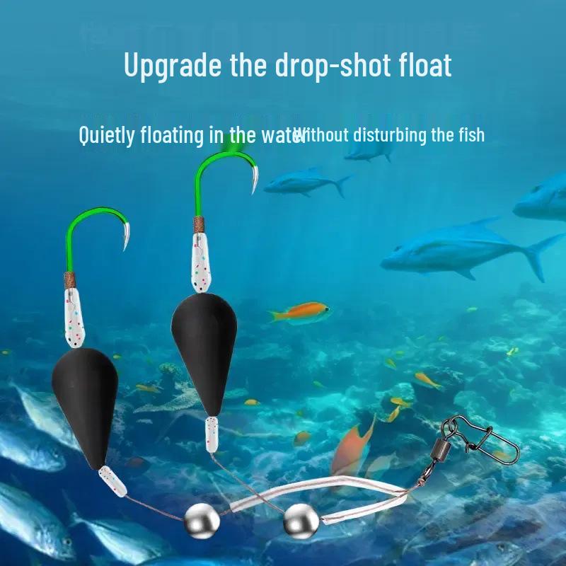 Anti-Snag Iseama Double Hook Fishing Rig with Float Accessories