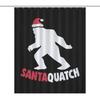 Funny Bigfoot Sasquatch Shower Curtain, Full Moon Starry Sky Bathroom Curtains Set Waterproof Polyester Bathtub Bathroom Decor