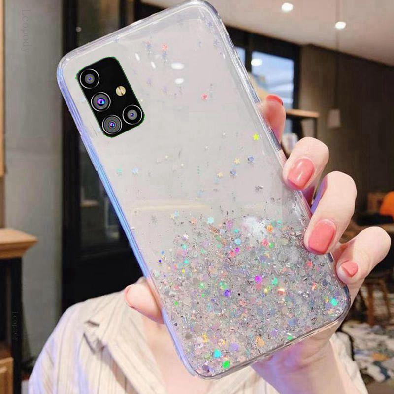 Luxury Bling Glitter Phone Case for SAMSUNG Galaxy M31 M31S M 31 S 31S 315F 317F Back Cover For SAMSUNG M317F M315F M315 Cases