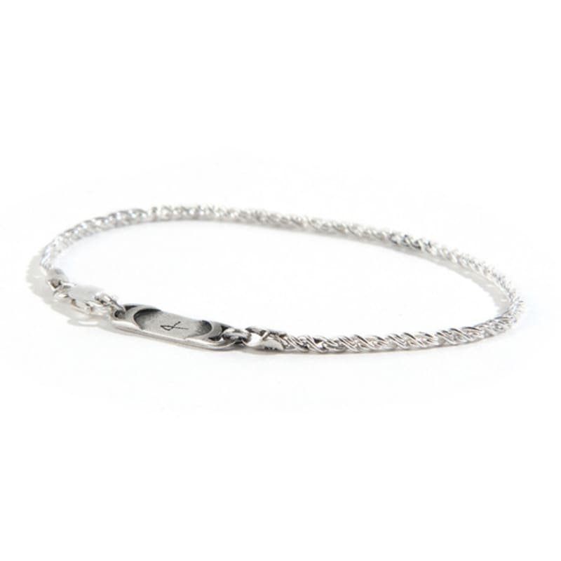 SEWNSWEN GENÄHT SUEN SILBER TWIST KINK Armband