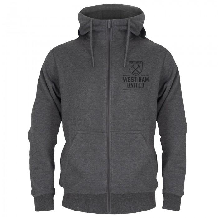 West Ham United FC Mens Fleece Full Zip Hoodie