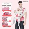Multifunctional Baby Carrier with Horizontal Hold & Waist Stool Storage
