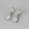 925 Silver Earrings For Women Trendy Heart Star Zircon Earring Jewelry Prevent Allergy Party Accessories Gift