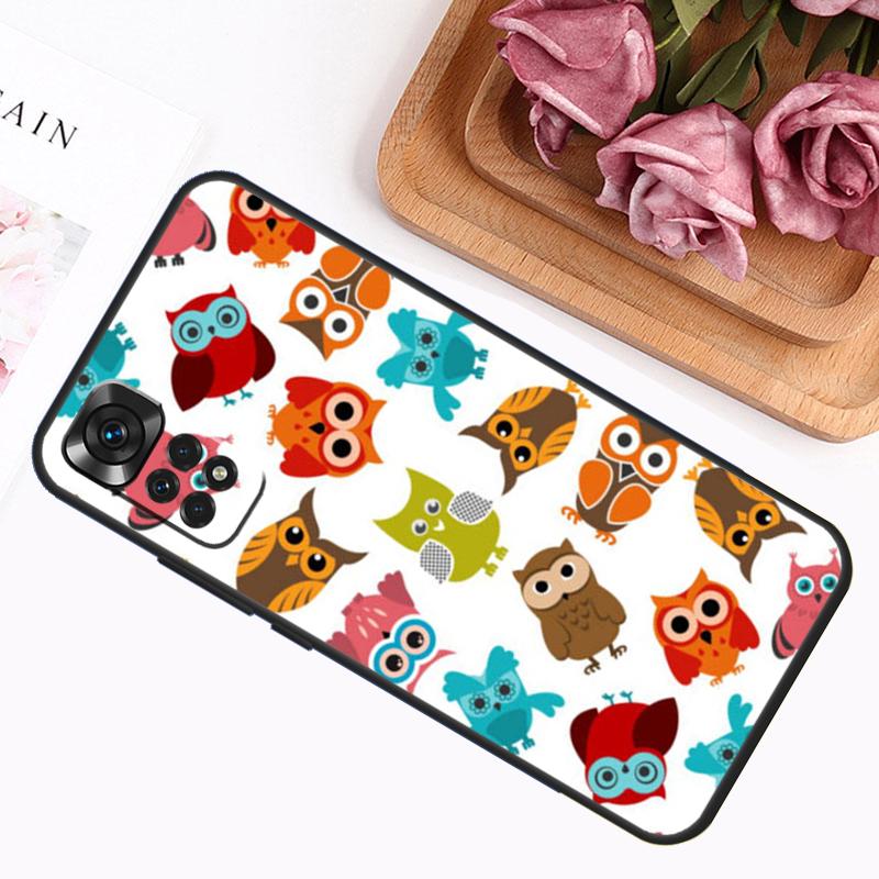 Cute Owls Case For Xiaomi Redmi Note 14 13 12 11 9 10 Pro 9S 10S 11S 12S Redmi 14C 13C 12C 10C Cover