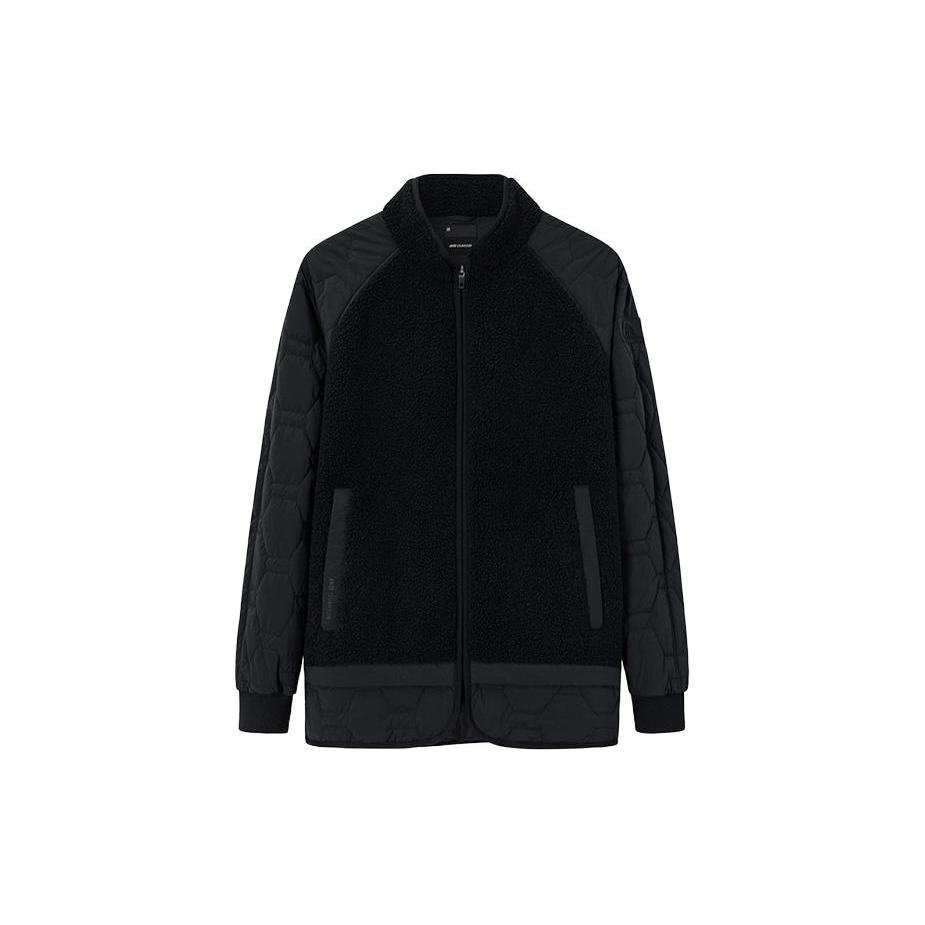 ANTA Jackets Unisex Black Stand Collar Thickened Other 172340701-3 M