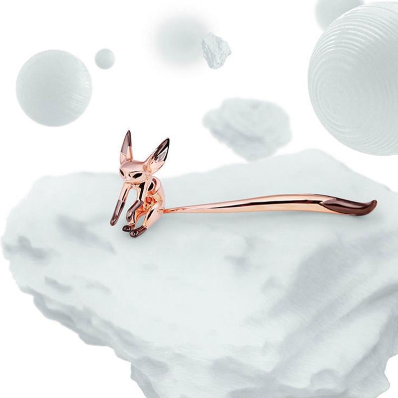 Lange Kwastjes Oorbellen Dieren Oorbellen voor Meisjes Leuke Kleine Vos Stud Oorbel Lange Staart Vos Oorbellen Tiener Meisjes Mode