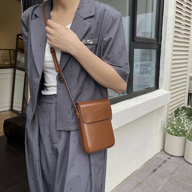 Minimalistische Umhängetasche für das Handy Damen Klein Einfache Vertikale Schultertasche Mit Verstellbarem Riemen Für Damen Geschenke