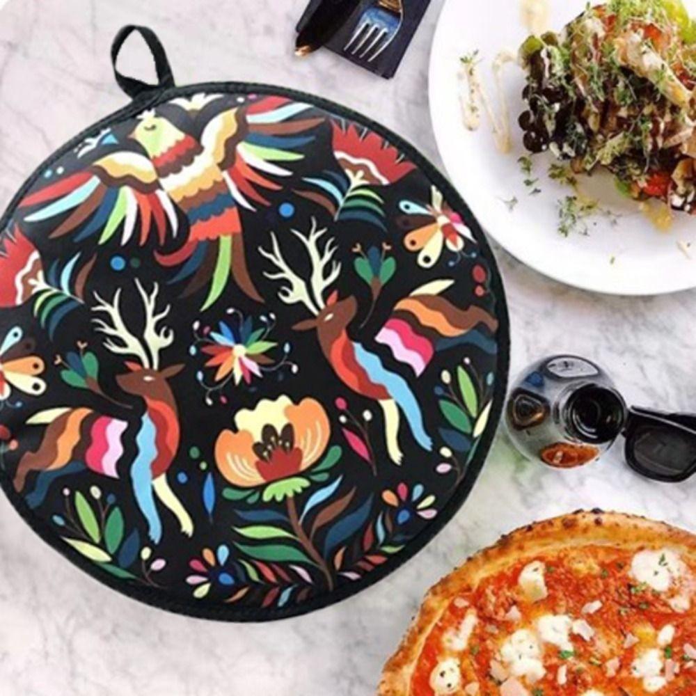 30cm Tortilla Warmer Pouch Heat Resistant Pancake Thermal Bag Burrito Cloth Bag  Microwave