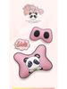 Universal Linen Cartoon Panda Car Seat Cushion Set for All-Season