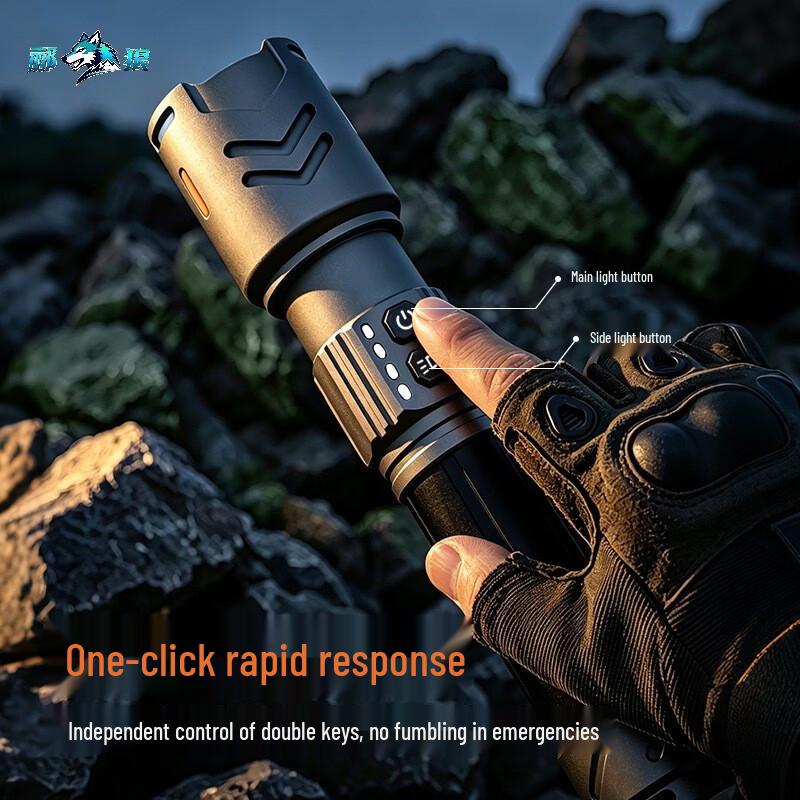 Lilang SD-90 High-Brightness USB-C Rechargeable Tactical Flashlight