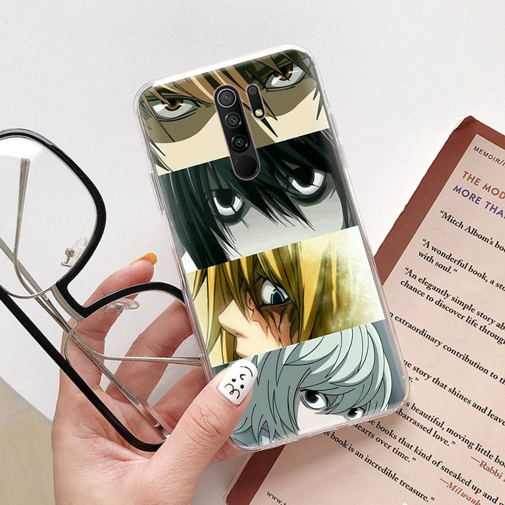 DT40 Anime Death Note Case for Samsung A04 A14 A23 A34 A54 M23 M33 M52 M53 Realme 10 9 C30S C35 C55 VIVO Y02S Y21 Y33S Y51 X80 Pro Clear Cover
