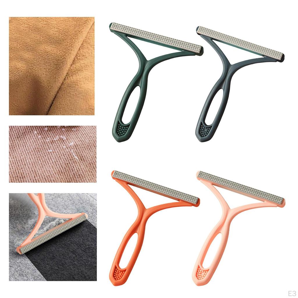 Portable Remover Double Sided Travel Brush Fabric Cleaner Pet Hair for Clothing Rugs Couch