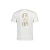 STONE ISLAND Ss23 Rückseite Buchstabendruck Rundhalsausschnitt Kurzarm Normales T-Shirt Herren Oberteile Weiß 78152NS87-V0001