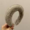 Women Hairband Elegant Plush Headband Lady Sponge Headwear Fashionable Hair Accessory for Autumn Winter