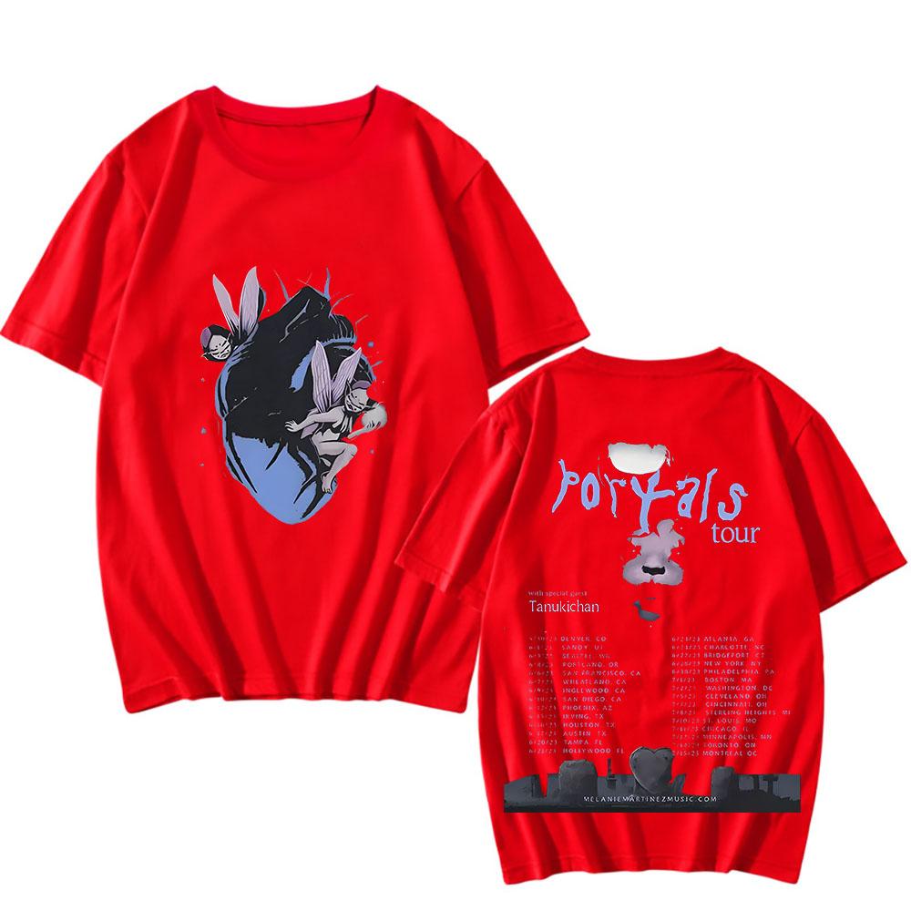 Japanese Anime Melanie Martinez Portals Tour T Shirt Summer Casual Tee-shirt Ropa Mujer Kawaii Comic Tees Unisex Pop Cotton Tees