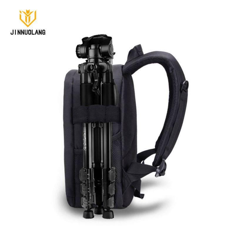 JINNUOLANG Waterproof Camera Backpack Photo Digital Bags For Canon Nikon Sony Xiaomi iPad DSLR Portable Travel Tripod Lens Bag