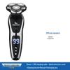 2025 Smart 9D Electric Shaver: Rechargeable, Digital Display, Three-Blade, Full-Body Washable Men's Razor