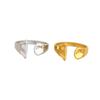 Modern Geometric Irregular Stainless Steel Women's Adjustable Ring