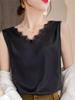 V-neck Lace Sling Vest Women's Summer New Versatile and Thin Foreign Fashion Versatile Sleeveless Bottoming Top