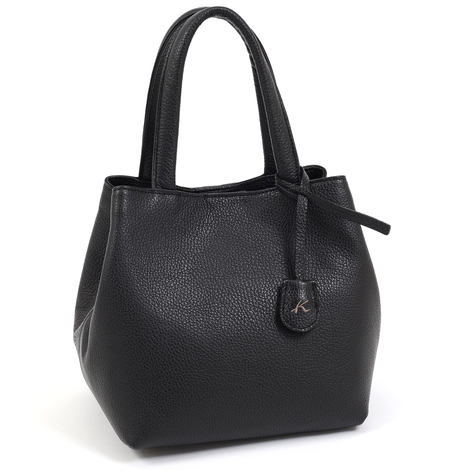 

Shrink Leather B5 Size Compatible Form Change Handbag Black 15152 [Kitamura] Z-0598 Women s [Black]