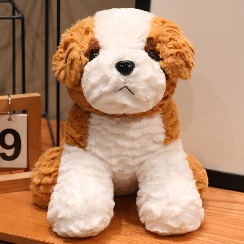 Wholesale 26cm Super Soft Saint Bernard Husky Teddy Dog Plush Toy Cute Animal Pillow Creative Home Decor Birthday Christmas Gift