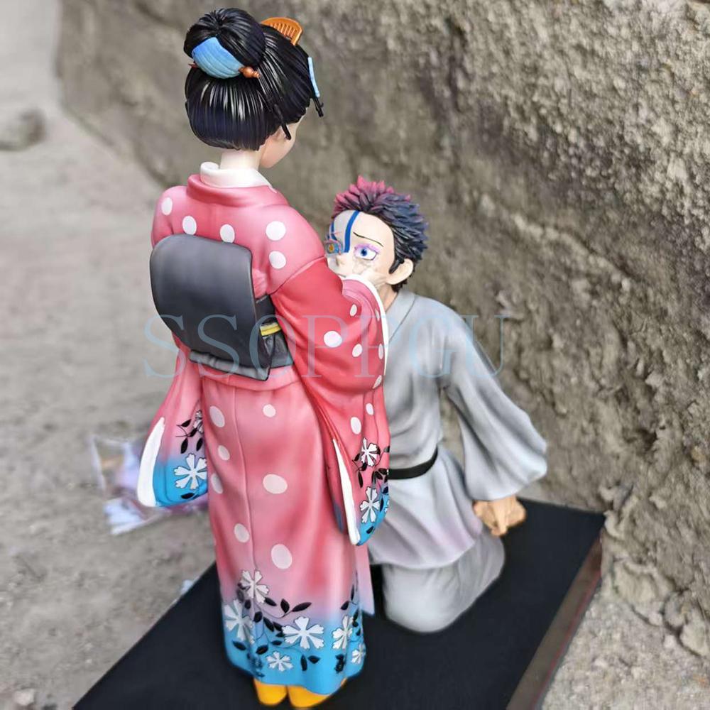 Figuarts Demon Slayer Figure Koyuki Akaza Hakuji Anime Action Toy Kimetsu Yaiba Statue Collection Model Doll ZERO PVC no Poseable Articulated Scale