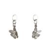 925 Sterling Silver Butterfly Pendant & Earrings, Korean & New Chinese Style, Light Luxury with Silver Needle, Elegant High-End Feel.