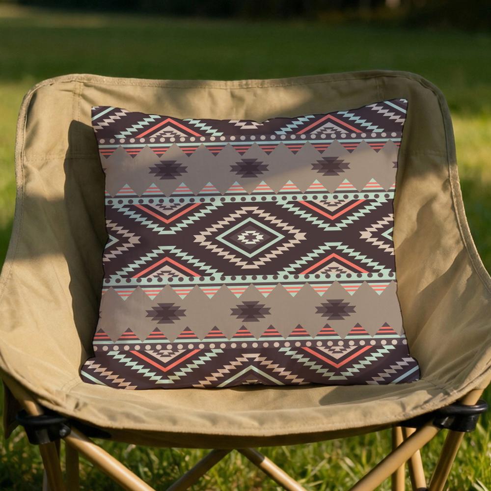 Native Fabric Pattern Cushion Cover Soft Reversible  Durable Pillow Cover  MultiScene Use for Home  Car Daily Comfort