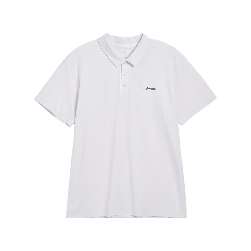 

Li-Ning Логотип с принтом, круглый вырез, свободный, удобный, повседневный, ранняя весна, футболка поло с коротким рукавом, унисекс, белая APLV605-1 S