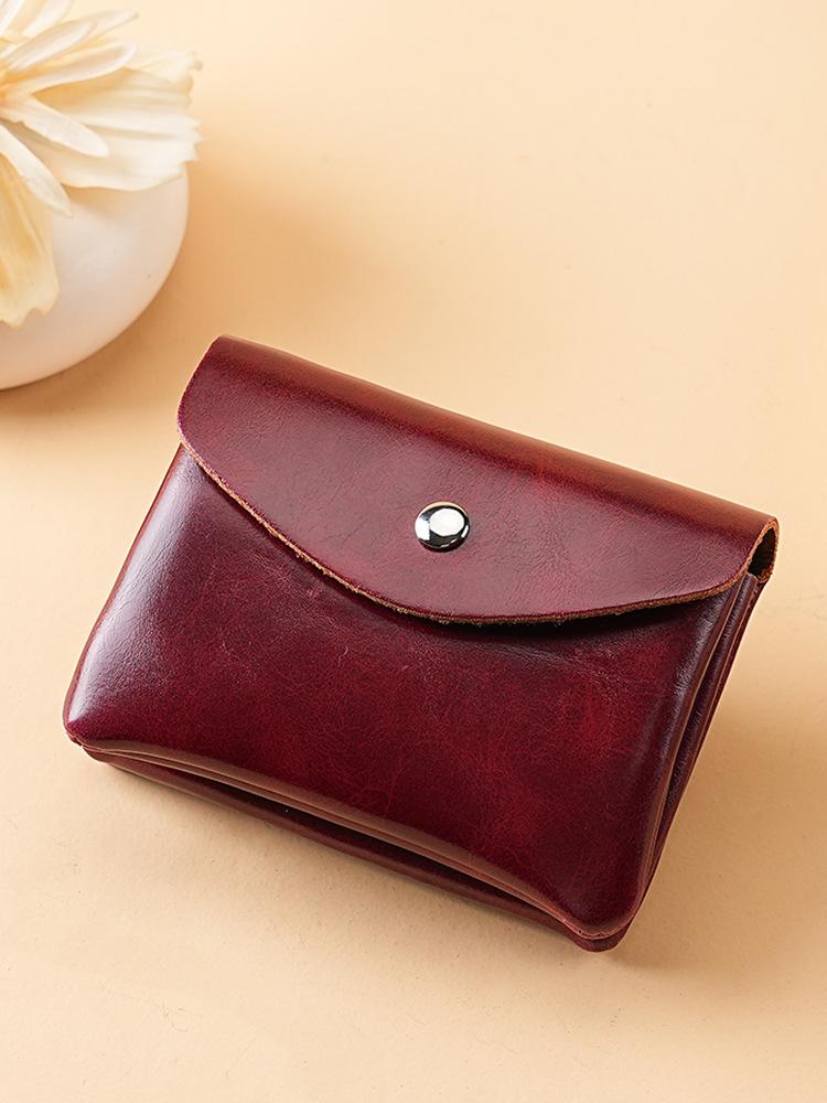 New Fashion Retro Women Double Layer Wallet Clutch Bag Coin Purse Key Earphone Bank Card Storage Mini Purses Coin Pouch