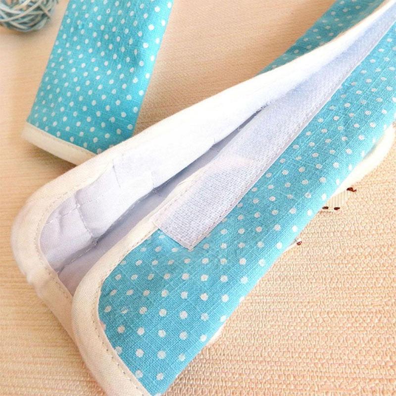 1Pc Fabric Polka Dot Doorknob Gloves Cloth Handle Door Fridge Home Cover Handle