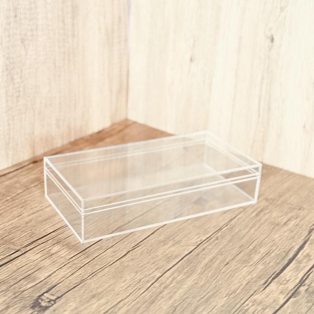 Transparent Square Acrylic Storage Box for Figures - Dustproof Food-grade Plastic, PS Wedding Candy Box with Lid