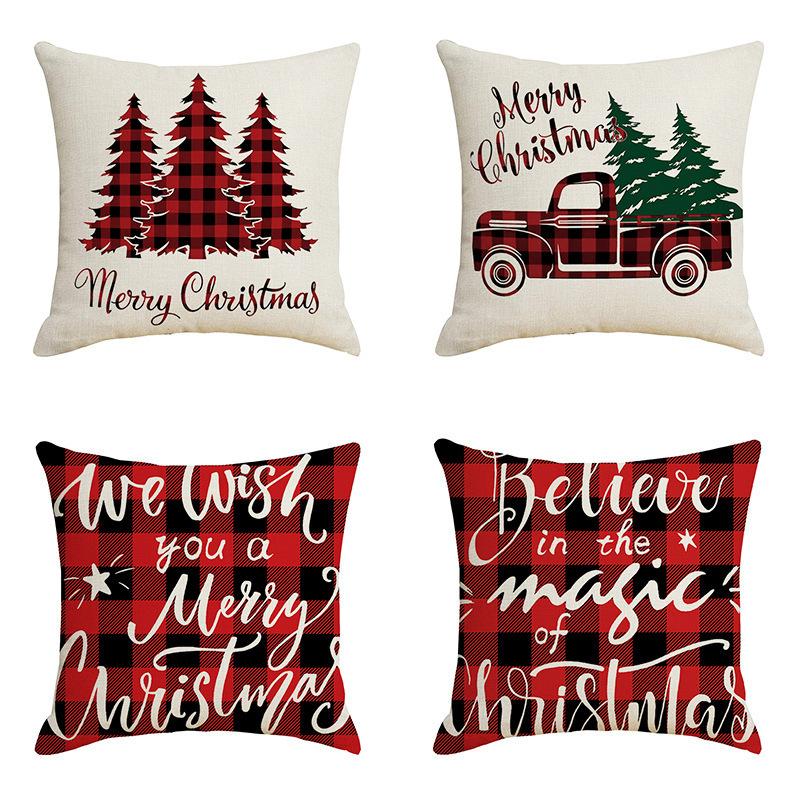 45cm Christmas Four Piece Pillowcase Set  Christmas Decoration Home Decoration 2024 Christmas Decoration