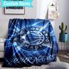 Custom Name Blanket Basketball Orlando Logo Blanket Bedding Blanket for Travel, Camping, Living Rooms, Offices, Sofas, Fan Christmas Gift