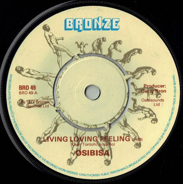 

7inch Record OSIBISA Living Loving Feeling BRO49 BRONZE 1978 UK Rock Used