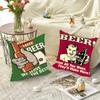 Beer Cigarette Coffee Pillow Case Square Pillow Bedroom Sofa Leisure Comfort Cushion Car Living Room Home Decoration