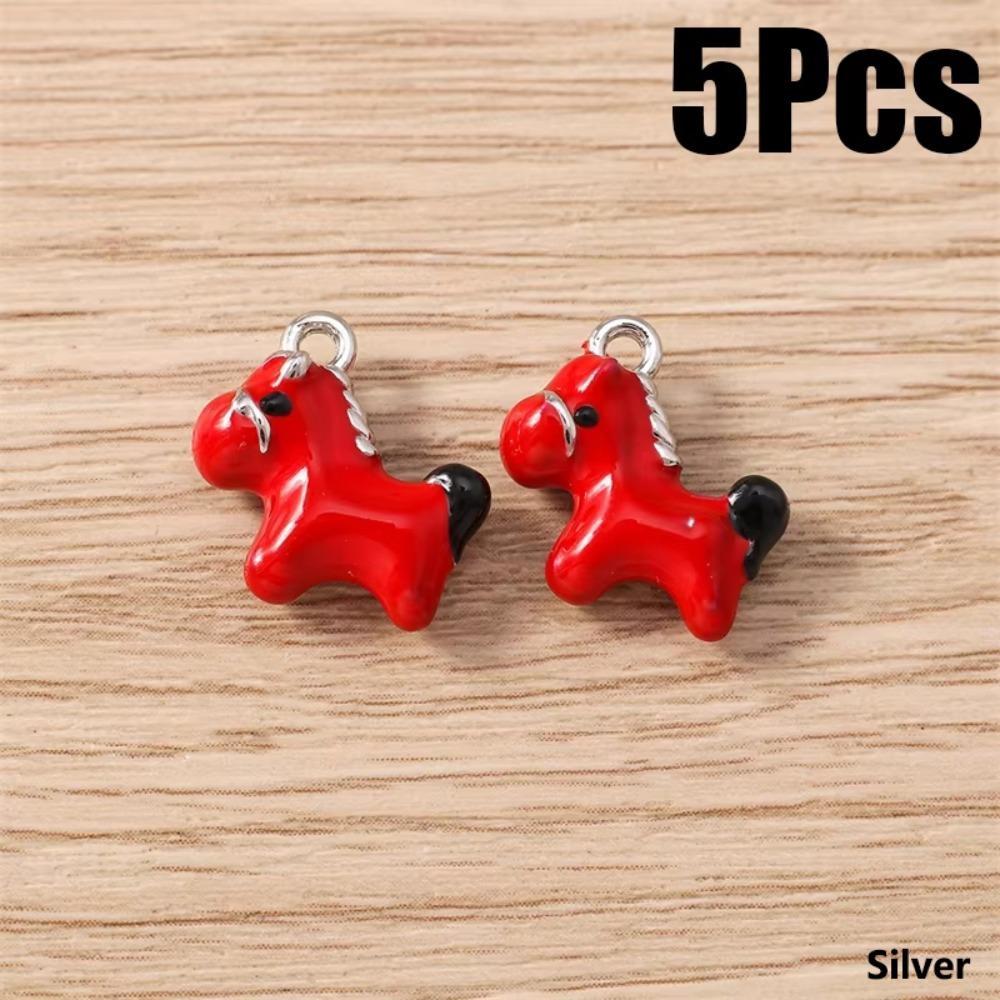 5 Pcs Zinc Alloy Horse Charms Pendants Keychains Parts DIY Jewelry Accessories  DIY Jewelry Making