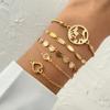 3PCS Fashion Thick Chain Link Bracelets for Women Vintage Snake Chain Gold Color Silver Color Bangles Bracelets Set Punk Jewelry