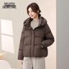 XueZhongFei Women's Hooded Short Winter Down Jacket