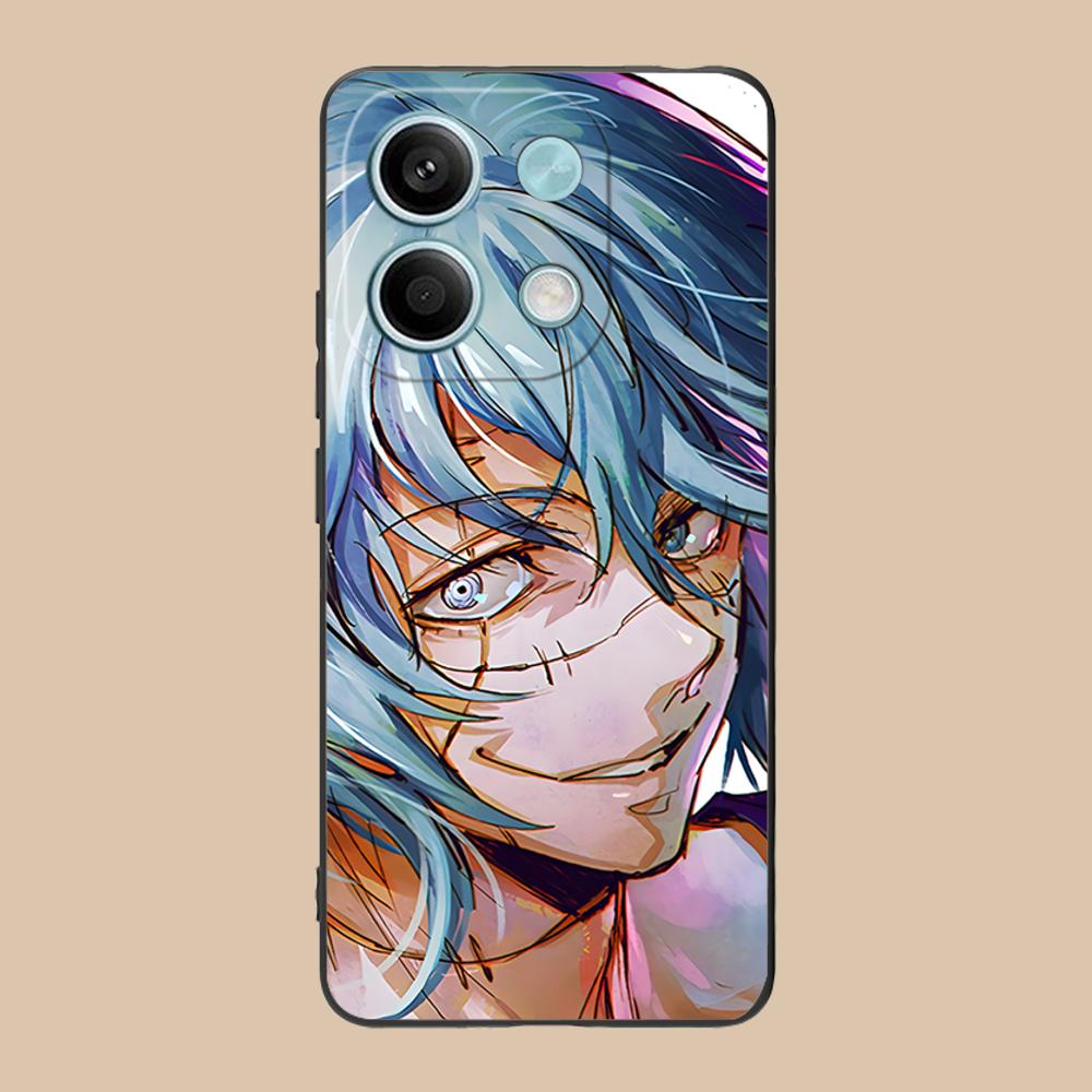 JJK Mahito Phone Case for Xiaomi 15 14 13 12 Mi 11 T Ultra Lite Pro S X 5G Soft TPU Shockproof Cover