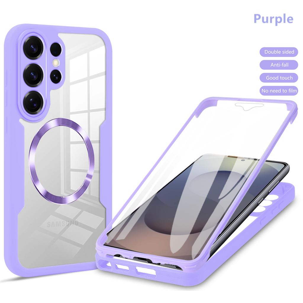 Clear 360 Full Wrap For Magsafe Case for Samsung Galaxy S26 S25 S24 S23 S22 S21 Ultra FE Plus A16 A26 A56 A07 Phone Cover Bumper