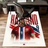 1pc Haaland1 Design Printed Area Rug Carpet for Bedroom Living Room Home Decor Rugs Mat Non Slip Mat Rug for Bedside