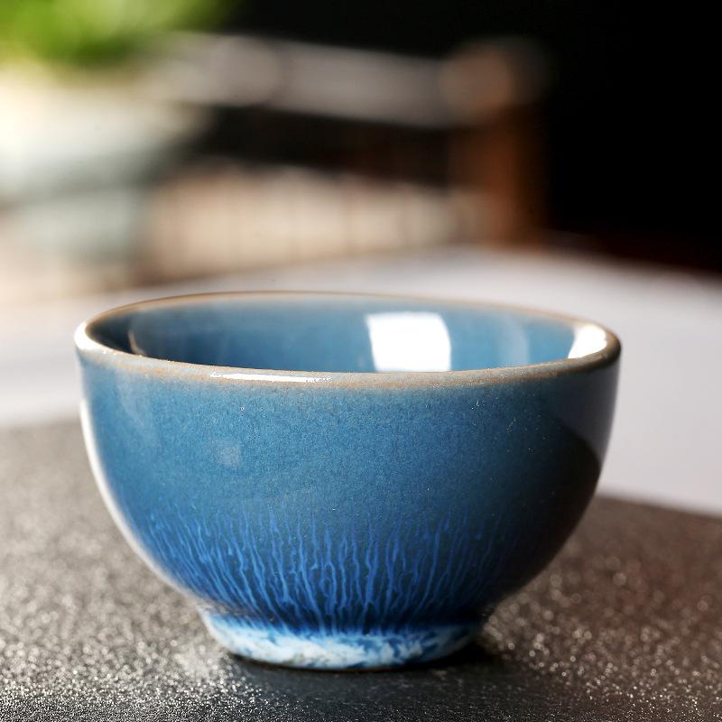75ml Japanese Style Kiln Change Ceramic Teacup Household Kung Fu Retro Water Cup Creative Teaware Wine Drinkware Cup New