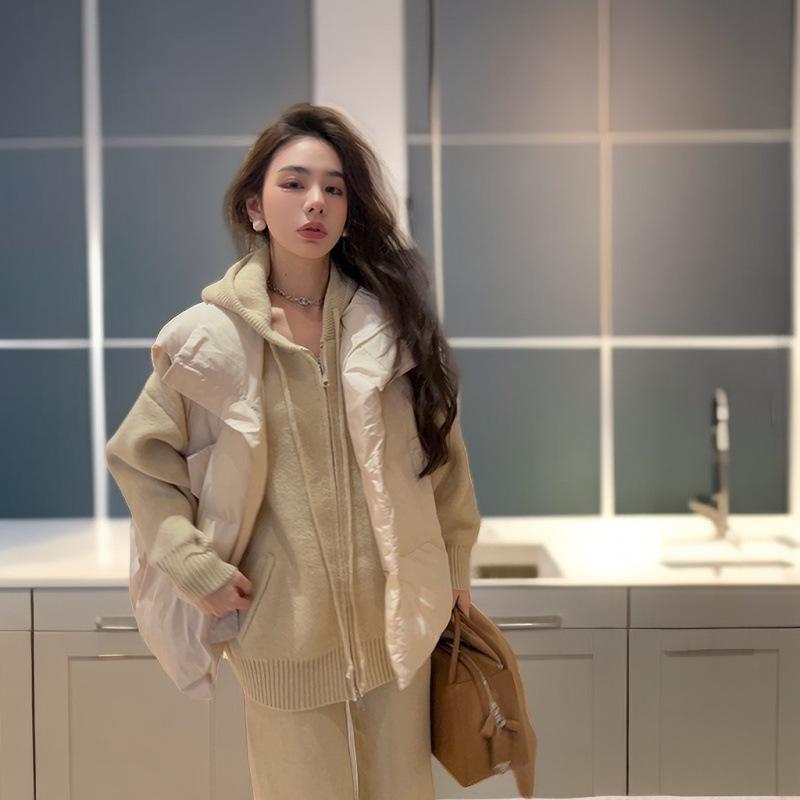 Women's European Style Sleeveless Down Cotton Padded Jacket - Versatile Autumn/Winter Fashion Vest