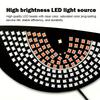 LED Devil Eye Car Window Light USB Atmosphere Lamp 11 Modes Auto Decor 15.4cm