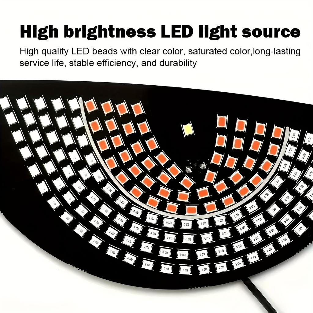 LED Devil Eye Car Window Light USB Atmosphere Lamp 11 Modes Auto Decor 15.4cm