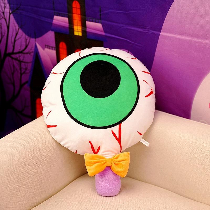 Halloween Series Pillow Pumpkin Horror Eyeball Lollipop Ghost Stuffed Plush Hugging Pillows Happy Halloween Home Sofa Cushion