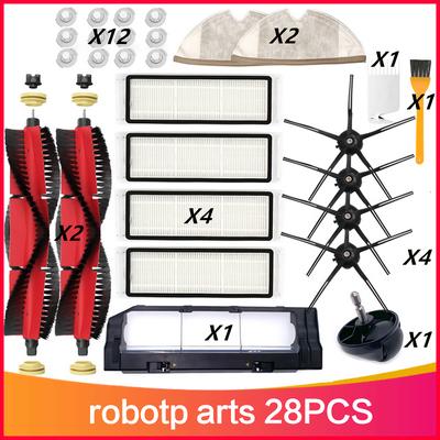 Bürste + HEPA-Filter + Wischmopptuch + Bürstenabdeckung + Rad + Wassertankfilter für Xiaomi Clean Robot Roborock S50 Staubsauger