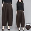 Women's Retro High Waist Elastic Lantern Pants - Temperament Slimming Casual Dad Trousers