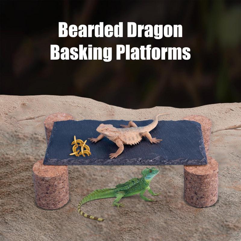 

Basking Rocks For Bearded Dragons With Cork Stake Tortoise Basking Stone Humid-Proof Resting Habitat Climbing Hiding Cave For China Mainland